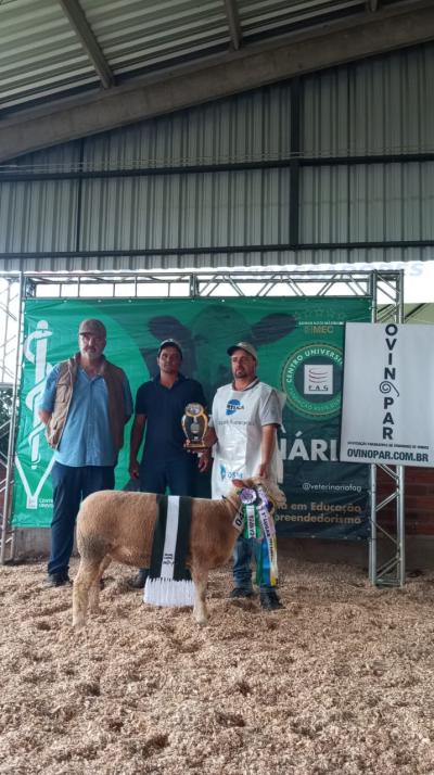 Show Rural Coopavel: Cabanha Paz Rabel conquista grande prêmio - Destaque com a Raça Île de France